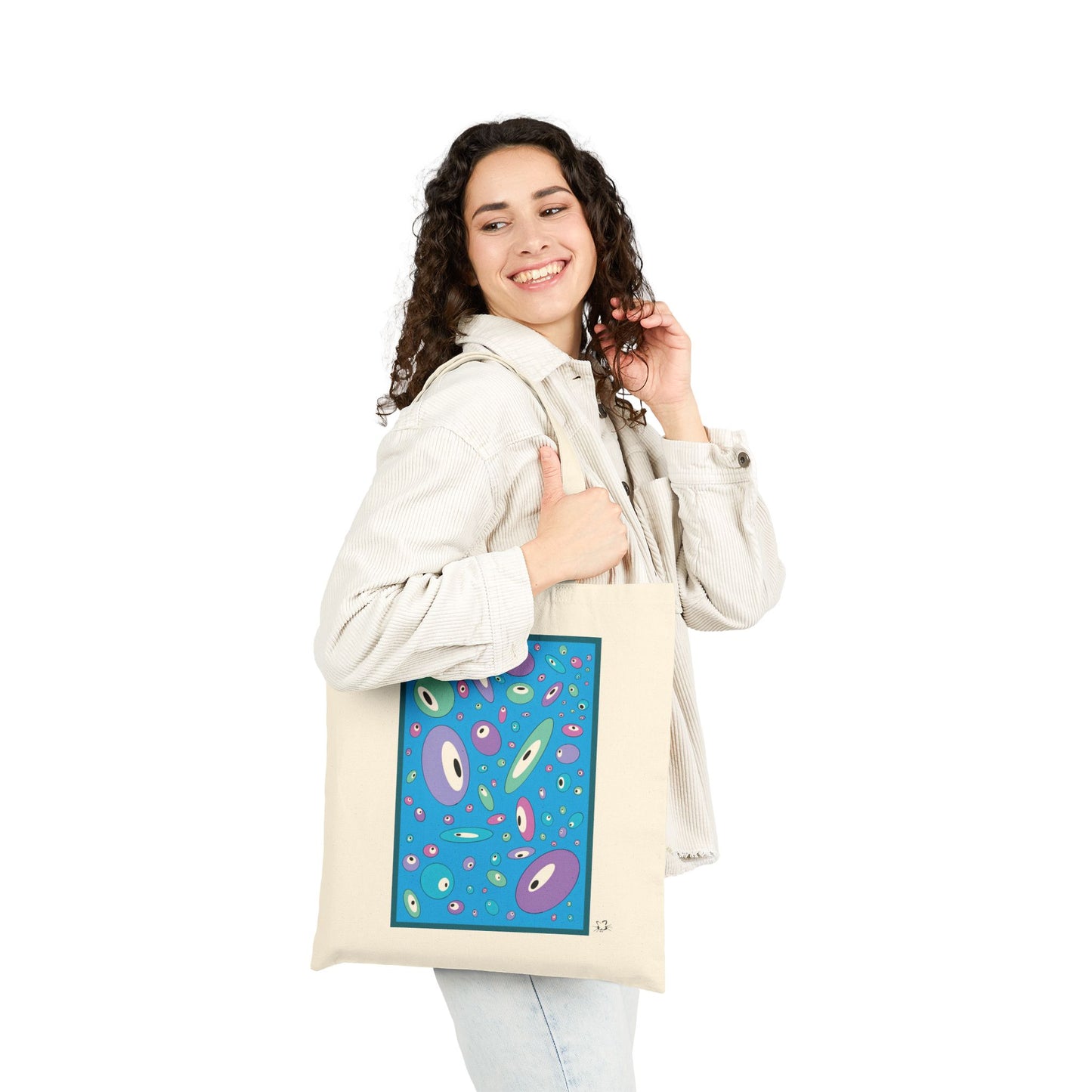 Abstract Cotton Canvas Tote Bag